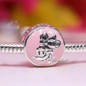 Pandora Disney Vintage Minnie Mouse Charm 797170EN96 Pink Enamel